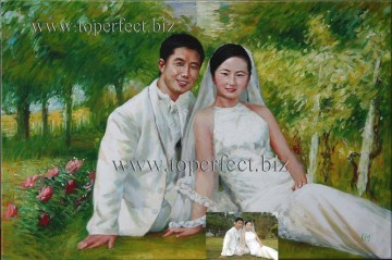 imd016 examples of wedding portrait Oil Paintings